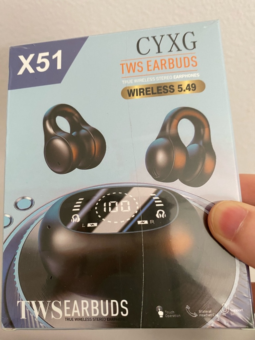 X51 Black TWS Wireless Earbuds - True Wireless Stereo